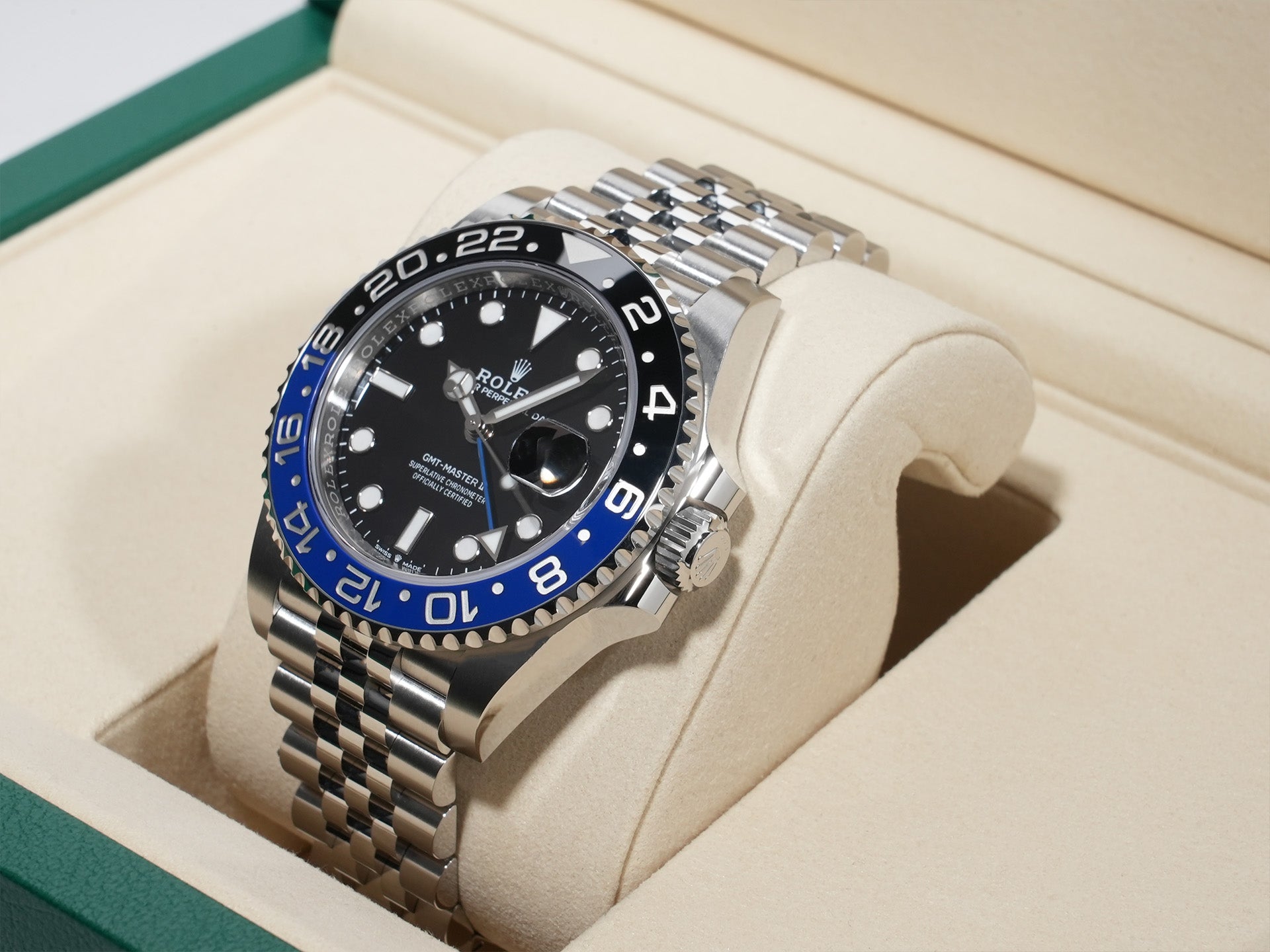 Rolex GMT Master II Ref.126710BLNR SS Black Dial Jubilee Bracelet Unused pkqdvjwi