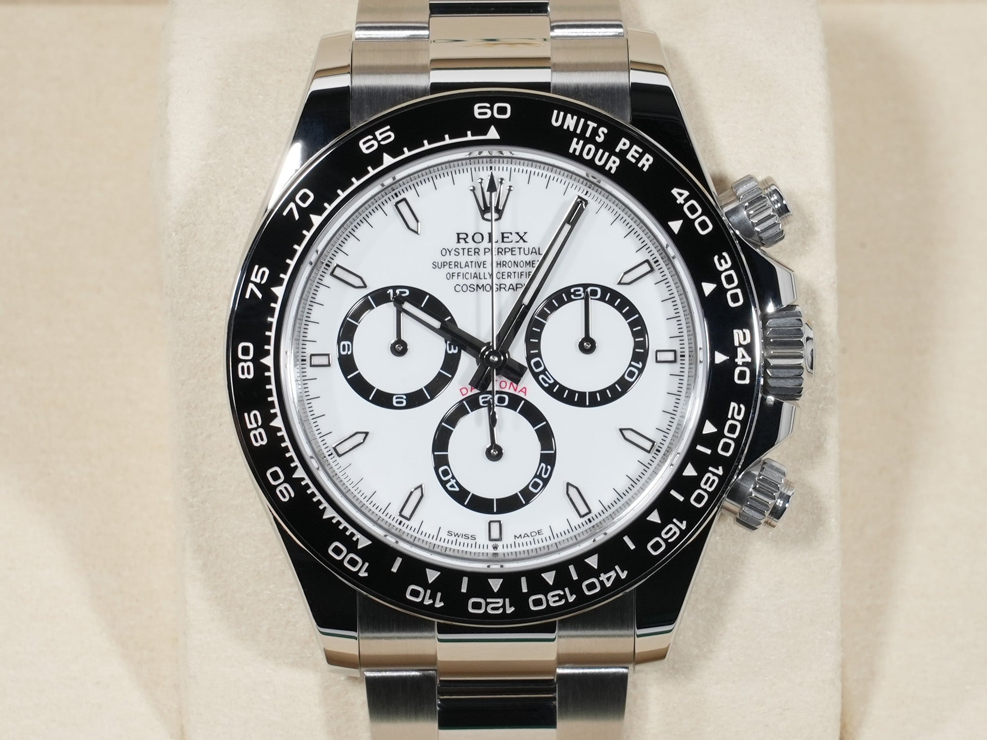 Rolex Daytona Ref.126500LN SS White Dial Unused nr4a492c