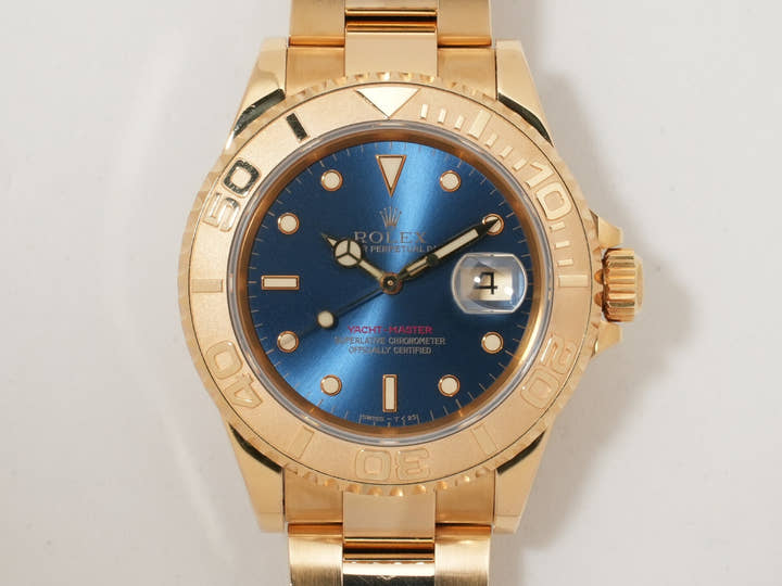 Rolex Yacht-Master 40 Ref. 16628 Yellow Gold Blue Dial