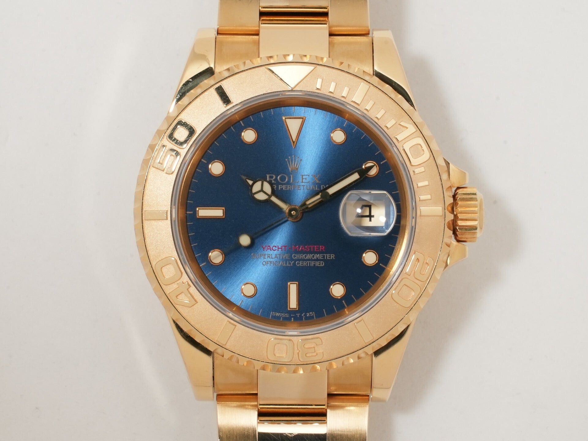 Rolex Yacht-Master Ref.16628 18KYG Blue Dial Used vorur9gz