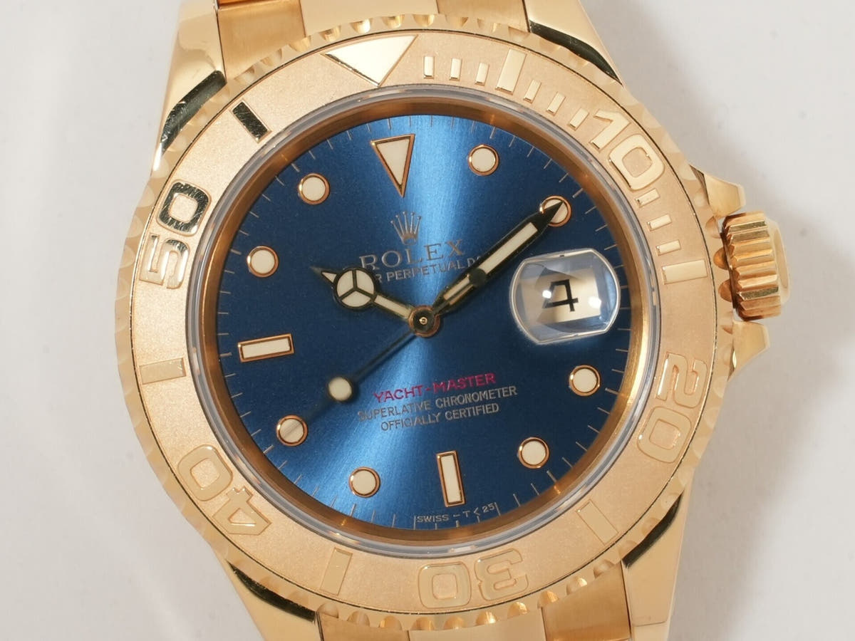Rolex Yacht-Master Ref.16628 18KYG Blue Dial Used vorur9gz