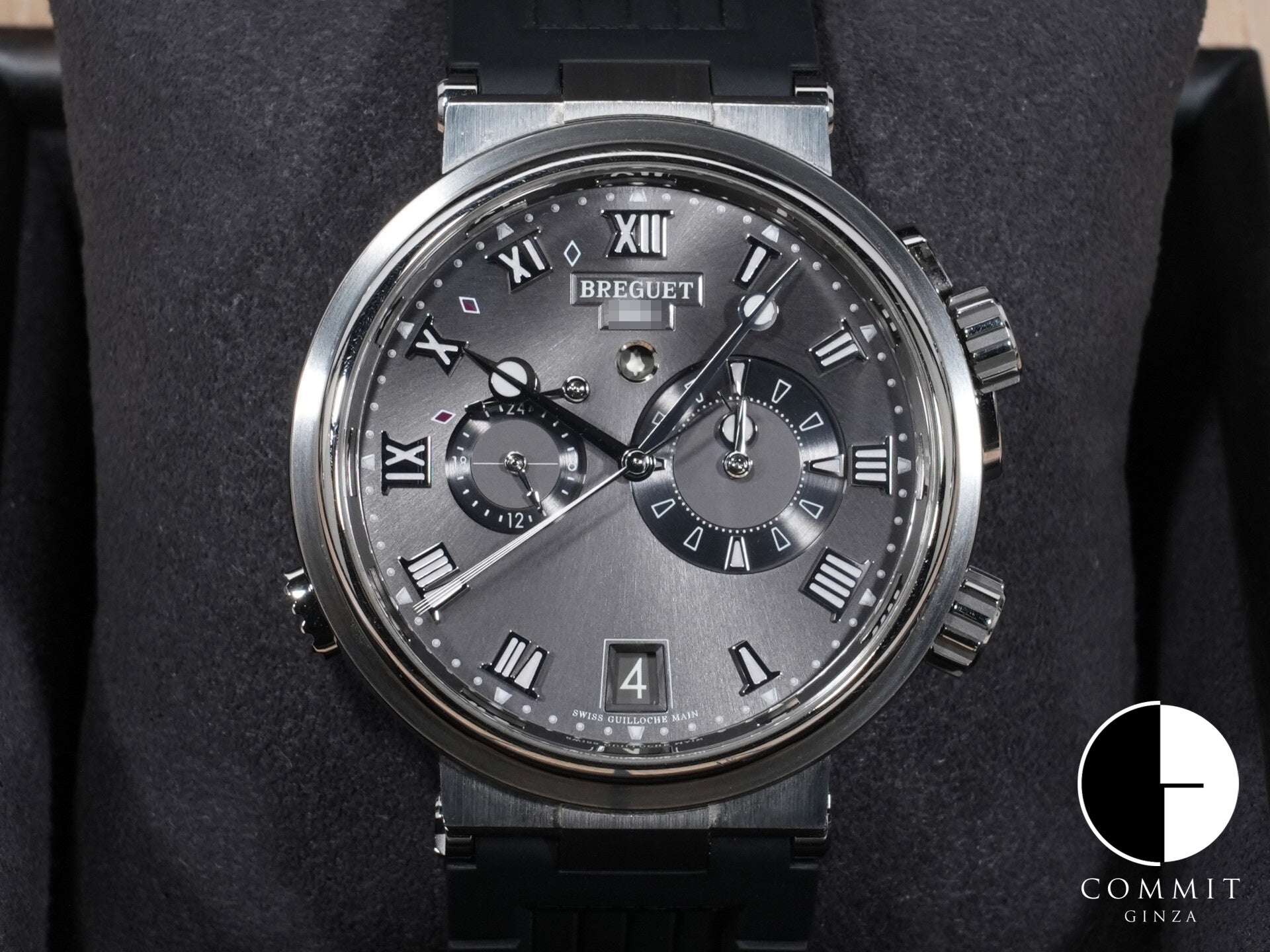 Breguet Marine Alarm Musical 5547 Ref.5547TI/G2/5ZU TI Grey Dial Used 2rd6xc5y