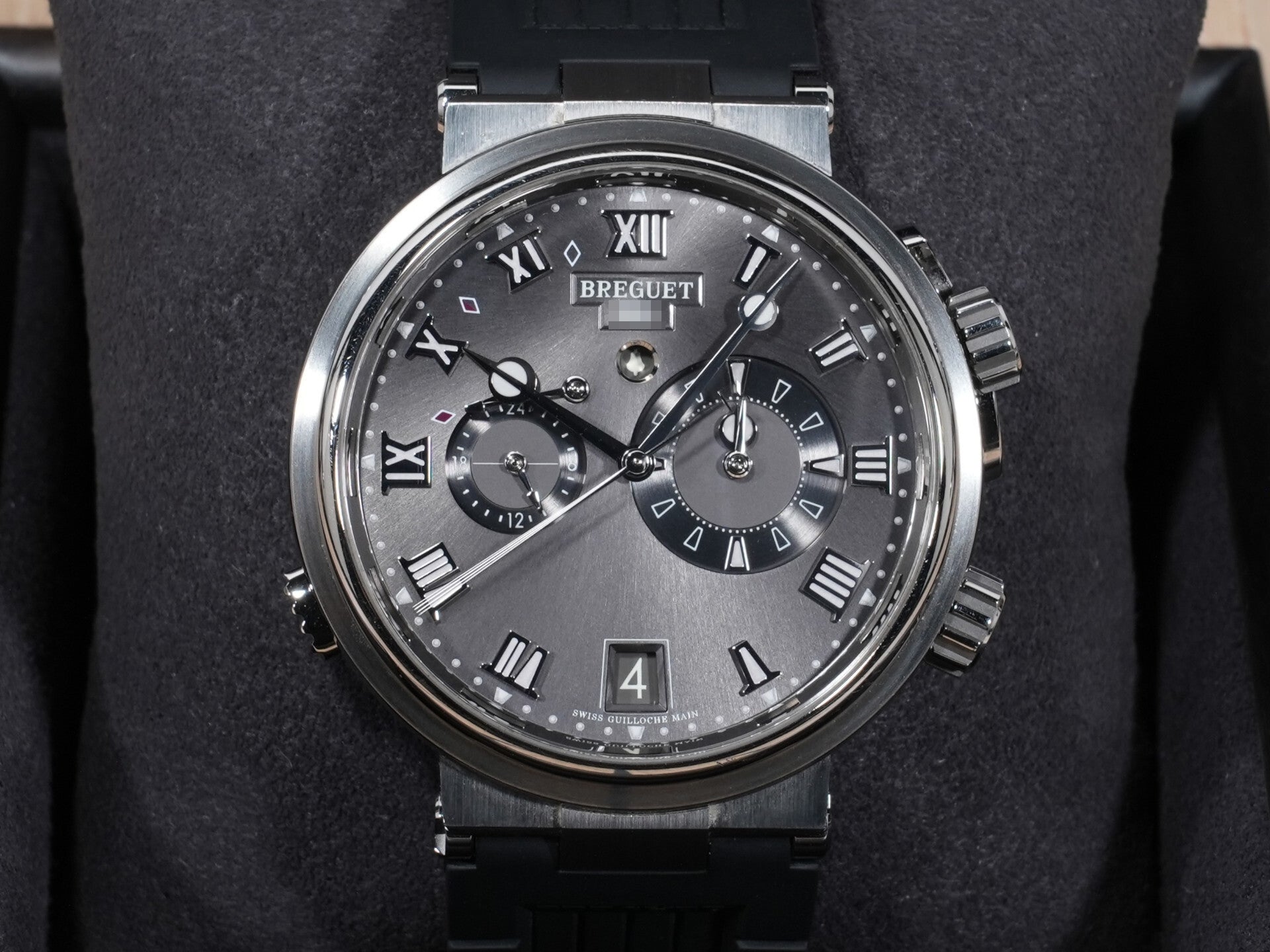 Breguet Marine Alarm Musical 5547 Ref.5547TI/G2/5ZU TI Grey Dial Used 2rd6xc5y