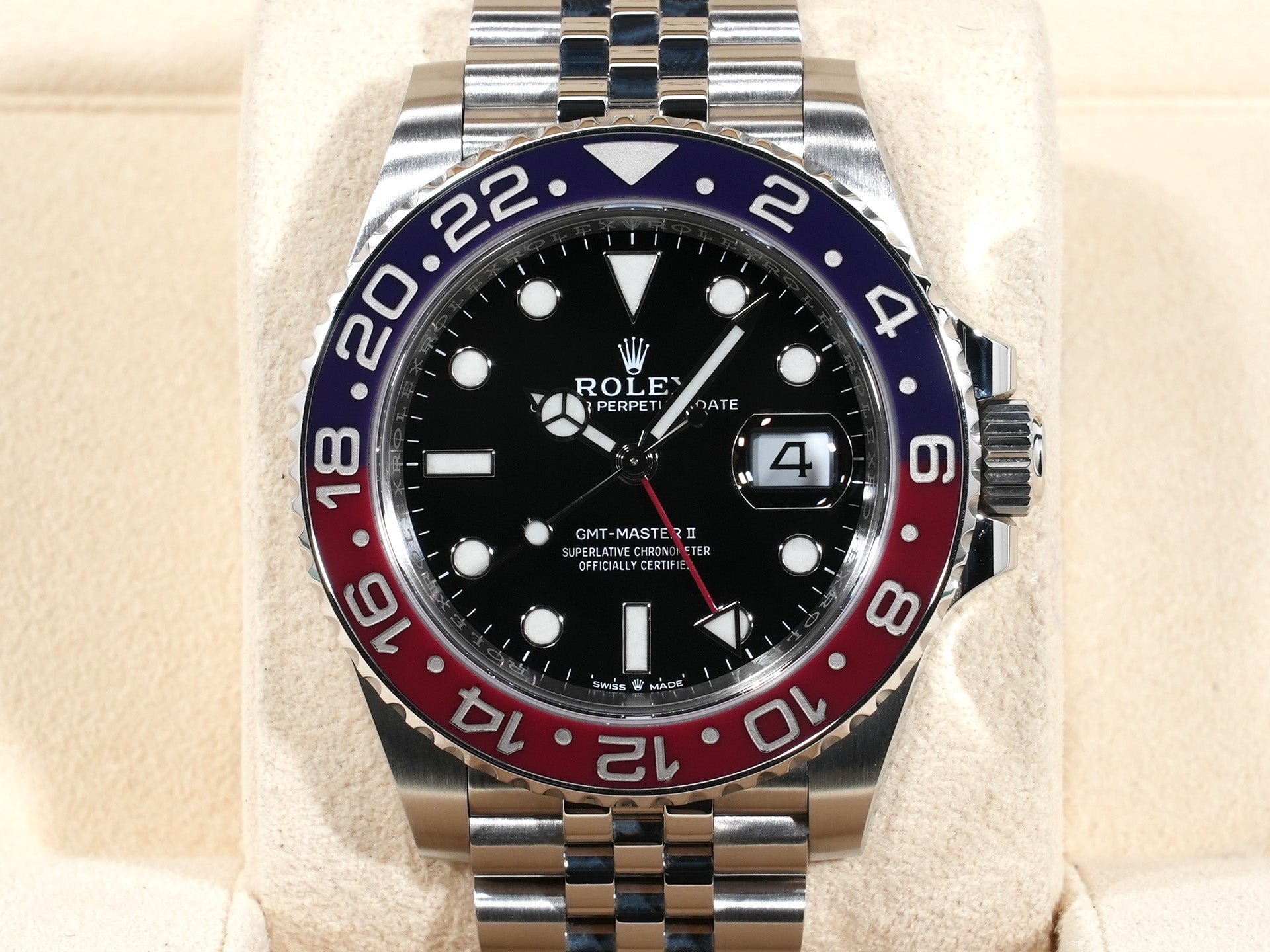 Rolex GMT Master II Ref.126710BLRO SS Black Dial Jubilee Bracelet Good Condition hzc7eecq