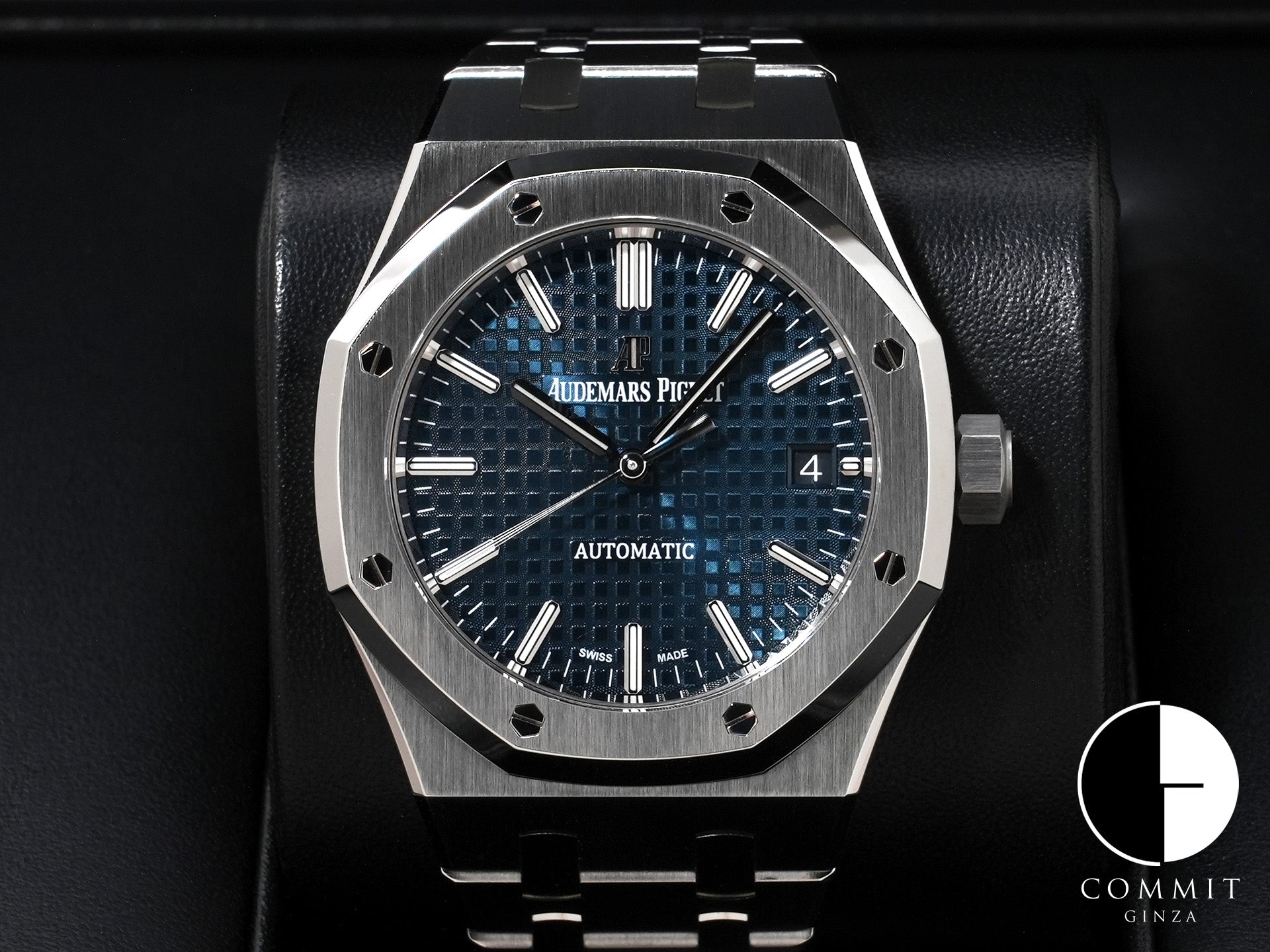 Audemars Piguet Royal Oak Ref.15450ST.OO.1256ST.03 SS Blue Dial Good Condition vnssspyj