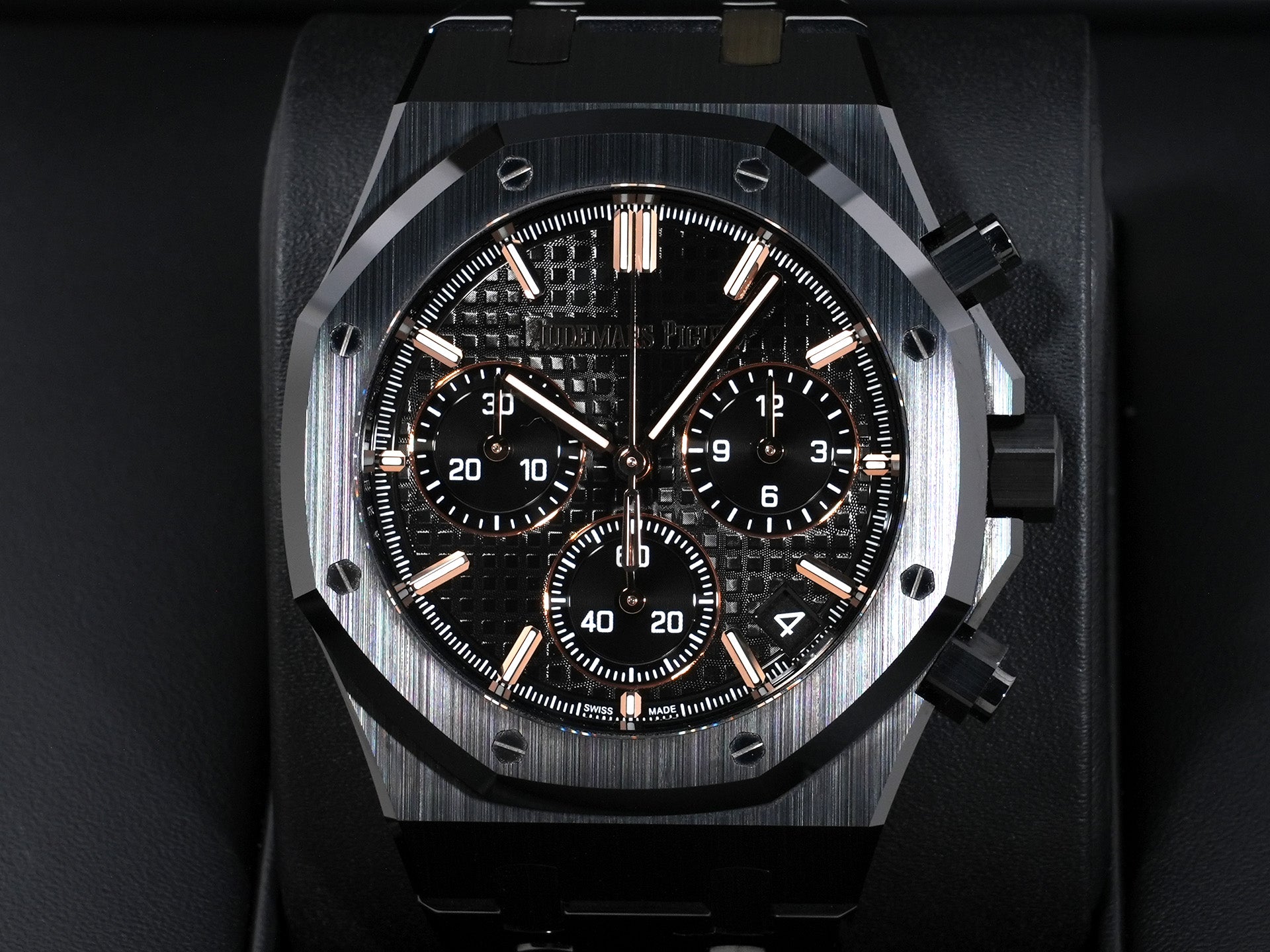 Audemars Piguet Royal Oak Chronograph Ref.26240CE.OO.1225CE.02 BLACK CERAMIC Black Dial Good Condition pf4iothx