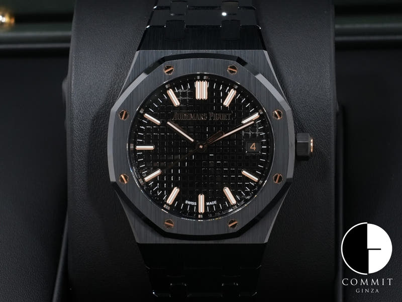 Audemars Piguet Royal Oak Ref.77350CE.OO.1266CE.03.A BLACK CERAMIC Black Dial Very Good Condition m2xp7p3n