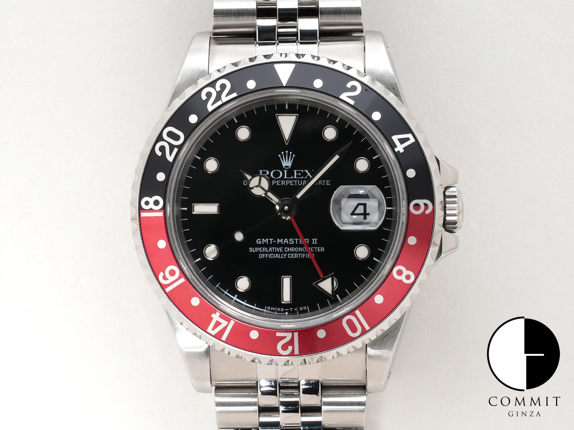 Rolex GMT Master II Ref.16710 SS Black Dial Oyster Bracelet Used 2atzc9u5