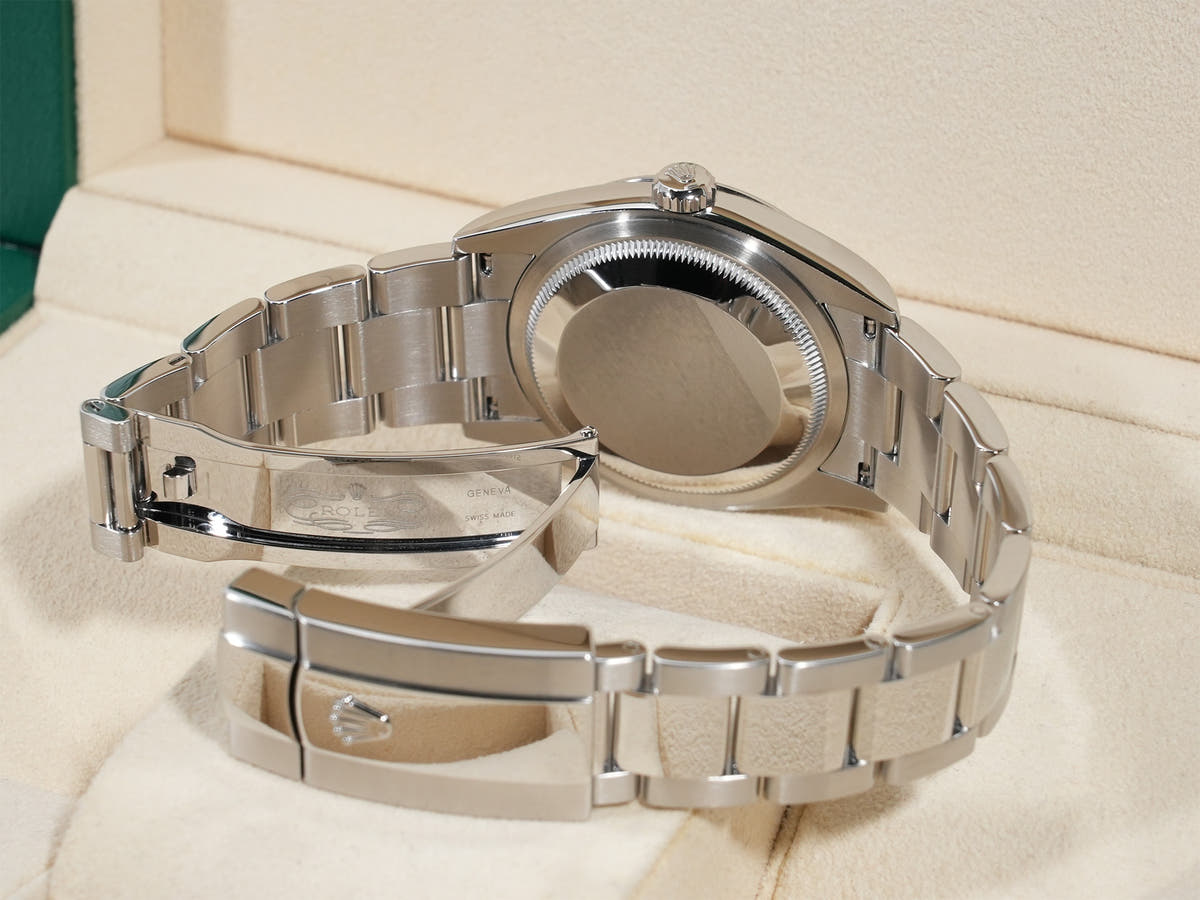 ロレックス デイトジャスト36 Ref.126200 SS ブライトブルー文字盤 美品 jgszt9ue