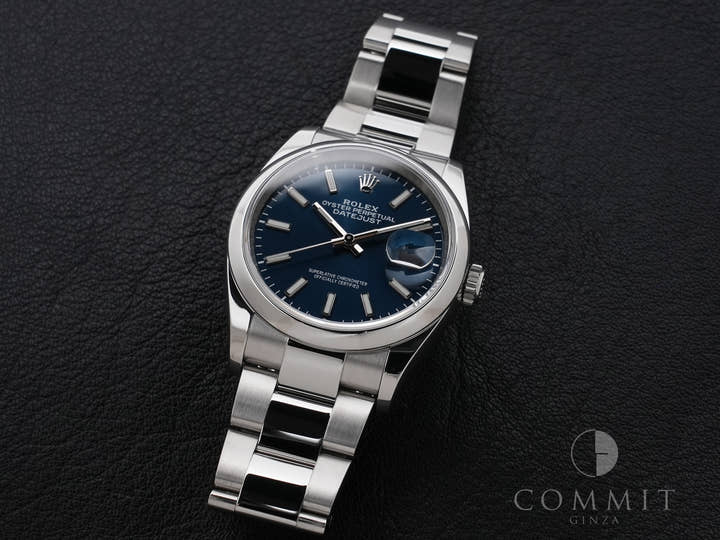 Rolex Datejust 36 Ref. 126200 Stainless Steel Bright Blue Dial