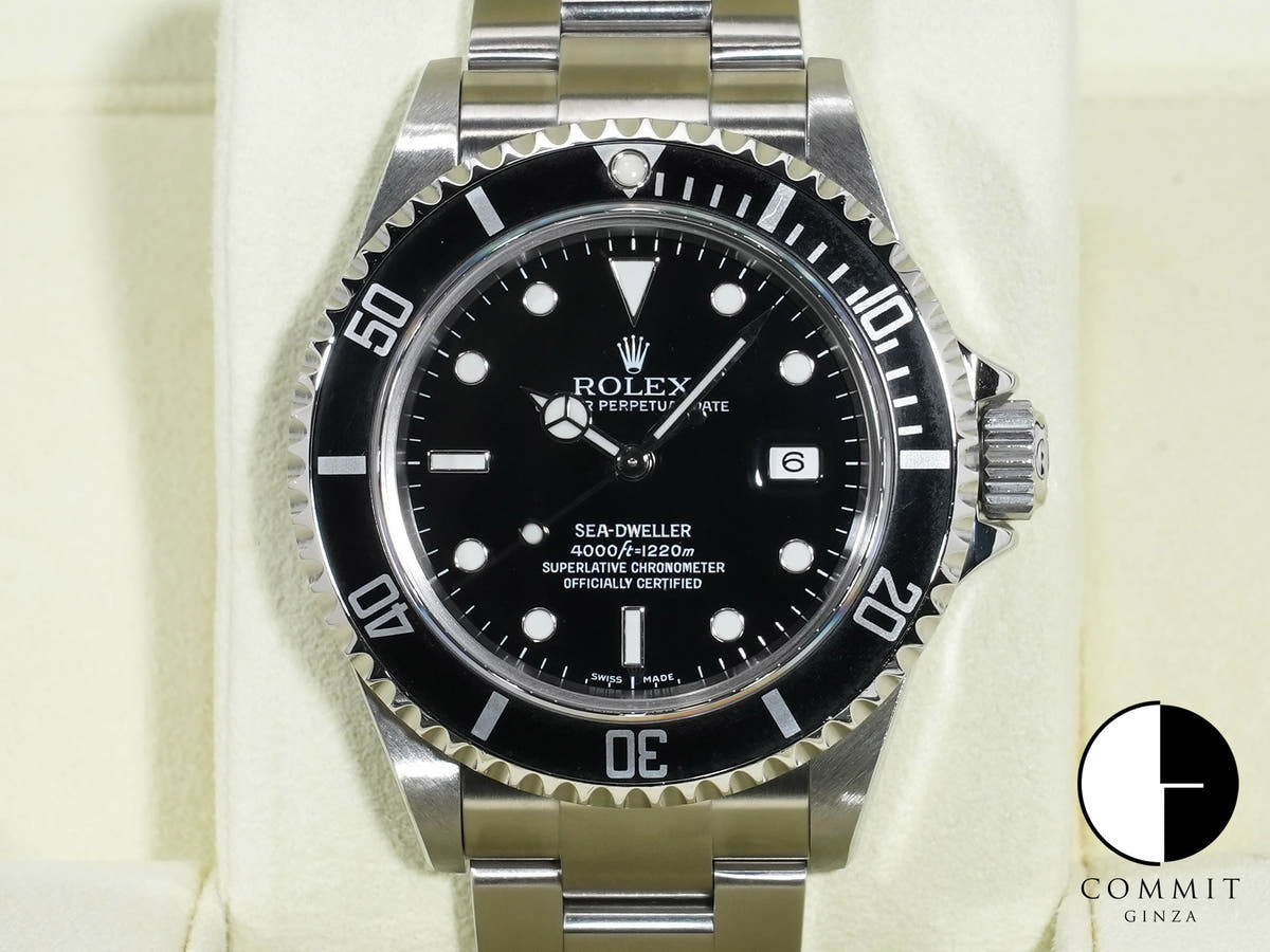 ロレックス シードゥエラー Ref.16600 SS ブラック文字盤 美中古 np3qrz4j