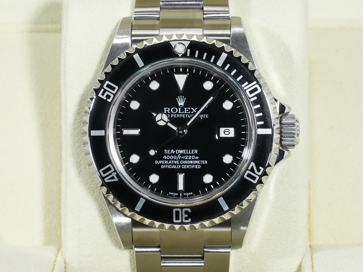 ロレックス シードゥエラー Ref.16600 SS ブラック文字盤 美中古 np3qrz4j