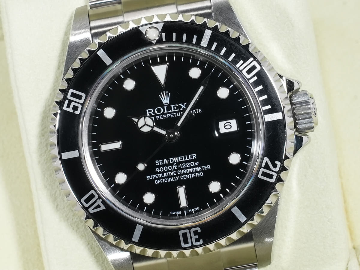 ロレックス シードゥエラー Ref.16600 SS ブラック文字盤 美中古 np3qrz4j