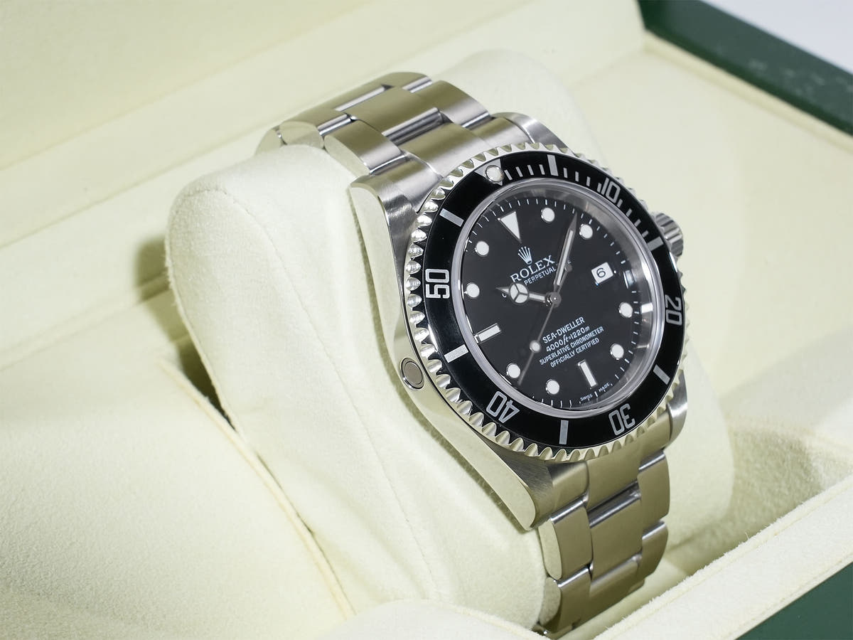 ロレックス シードゥエラー Ref.16600 SS ブラック文字盤 美中古 np3qrz4j