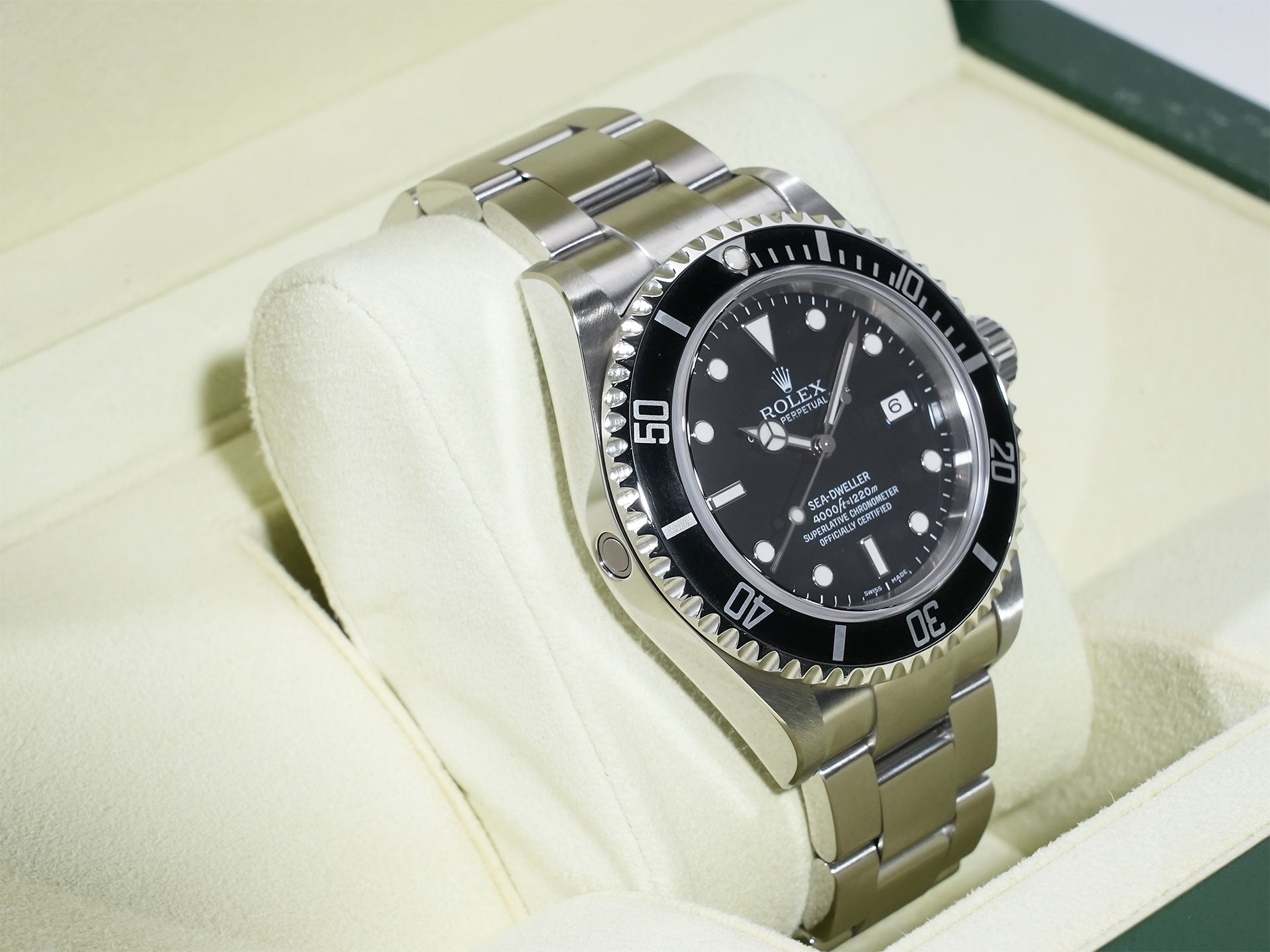 ロレックス シードゥエラー Ref.16600 SS ブラック文字盤 美中古 np3qrz4j