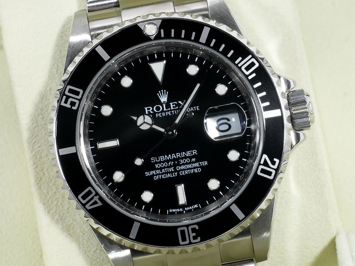 ロレックス サブマリーナー デイト Ref.16610 SS ブラック文字盤 美中古 hdzf43zf