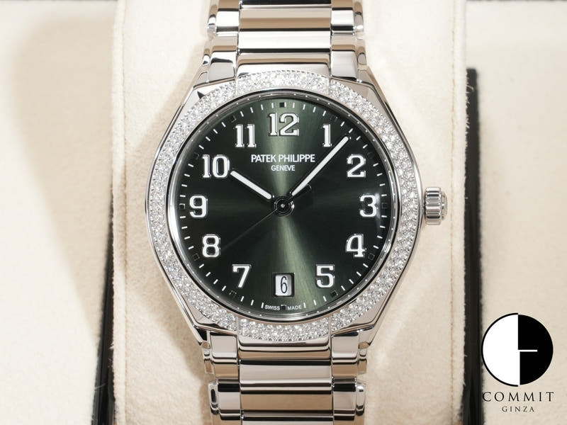 パテックフィリップ Twenty-4 Ref.7300/1200A-011 SS オリーブグリーン ソレイユ文字盤 未使用 x8c4t3b4