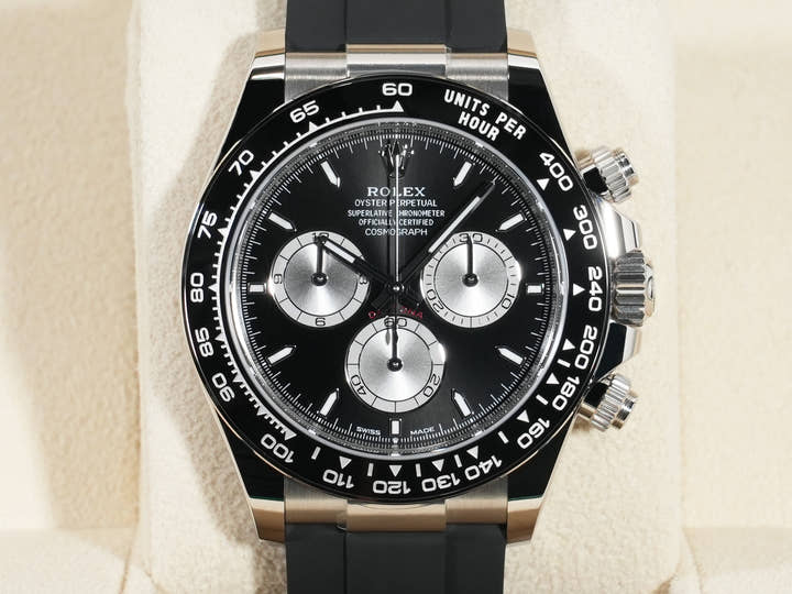 Rolex Daytona Ref. 126519LN White Gold Bright Black x Steel Dial