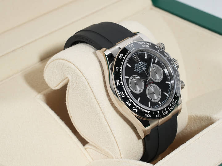 Rolex Daytona Ref. 126519LN White Gold Bright Black x Steel Dial