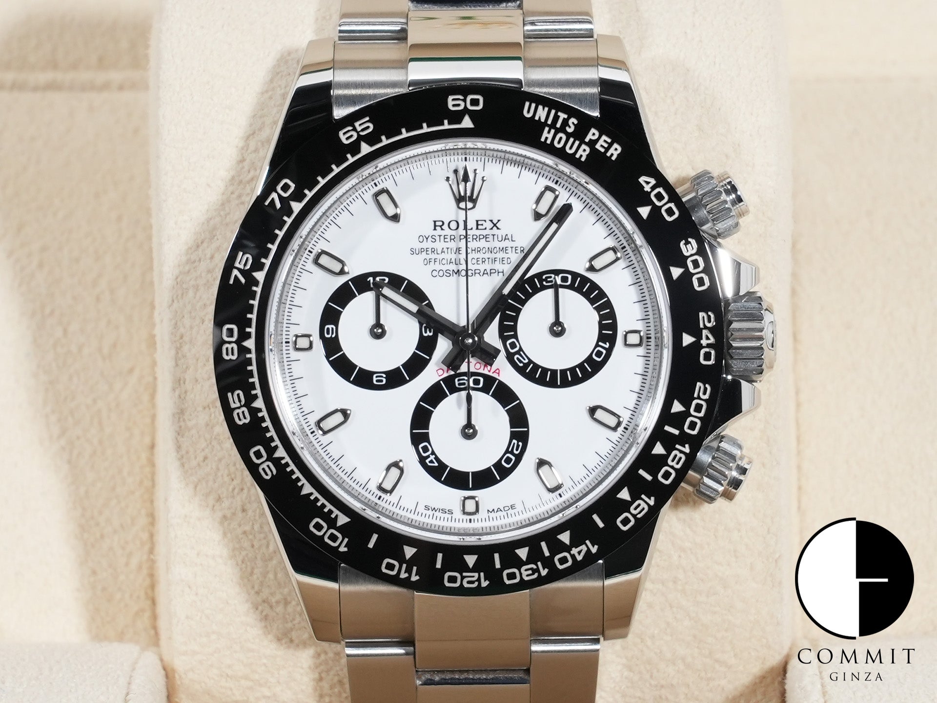 Rolex Daytona Ref.116500LN SS White Dial Used 3m8w9tr6