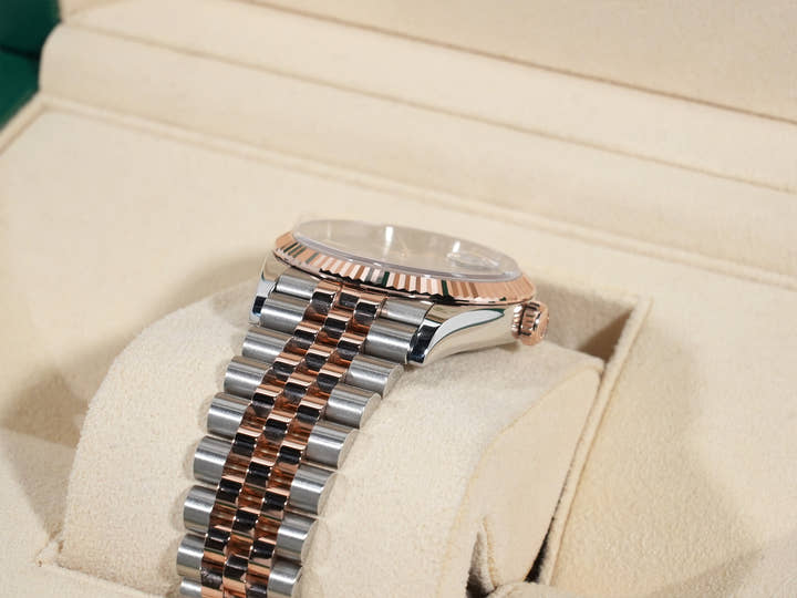 Rolex Datejust 36 Ref. 126231 Stainless Steel/Everose Gold Slate Roman Dial Jubilee Bracelet