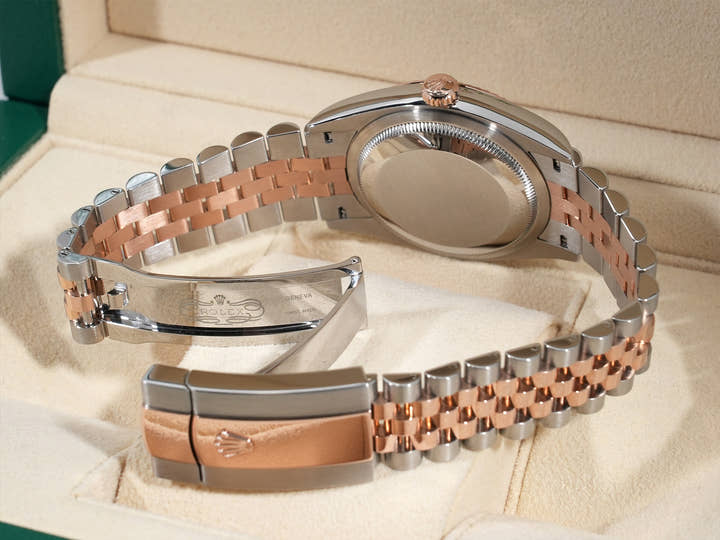 Rolex Datejust 36 Ref. 126231 Stainless Steel/Everose Gold Slate Roman Dial Jubilee Bracelet