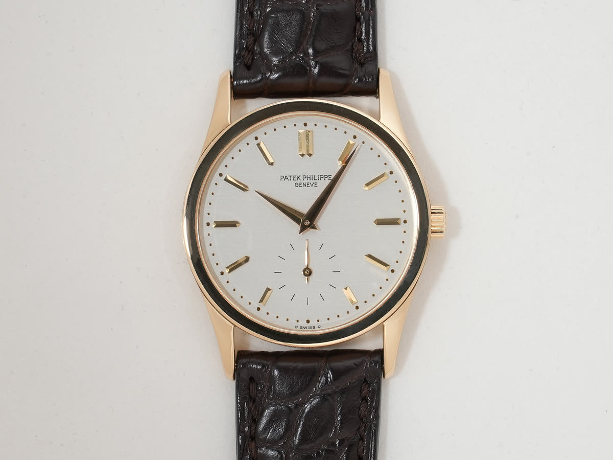 パテックフィリップ カラトラバ Ref.3796J-001 18KYG シルバー文字盤 美中古 hiew5hxc