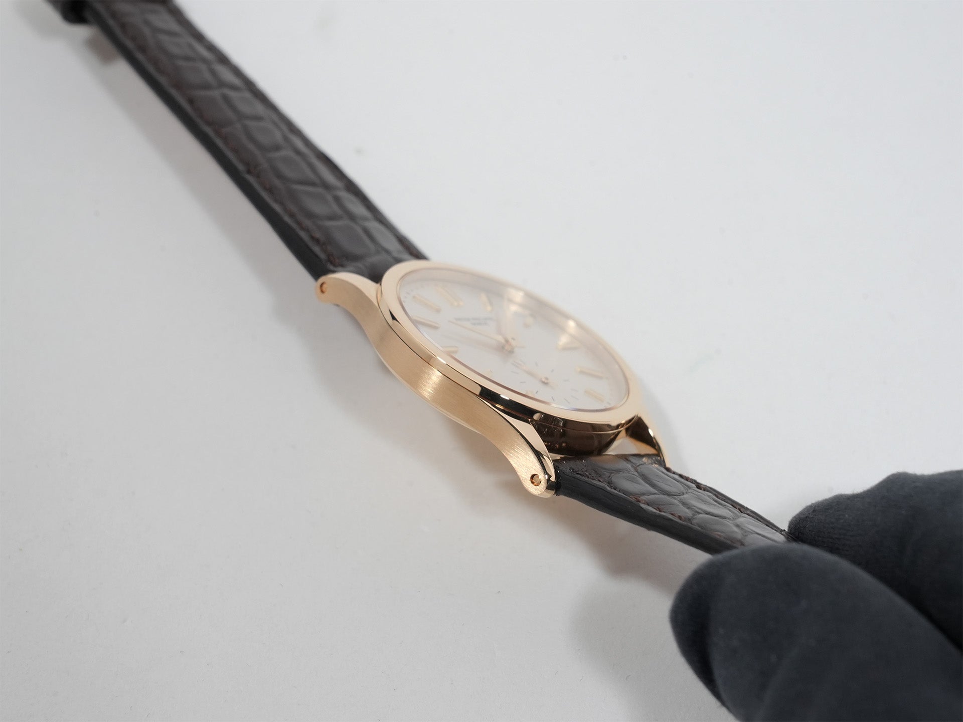 パテックフィリップ カラトラバ Ref.3796J-001 18KYG シルバー文字盤 美中古 hiew5hxc