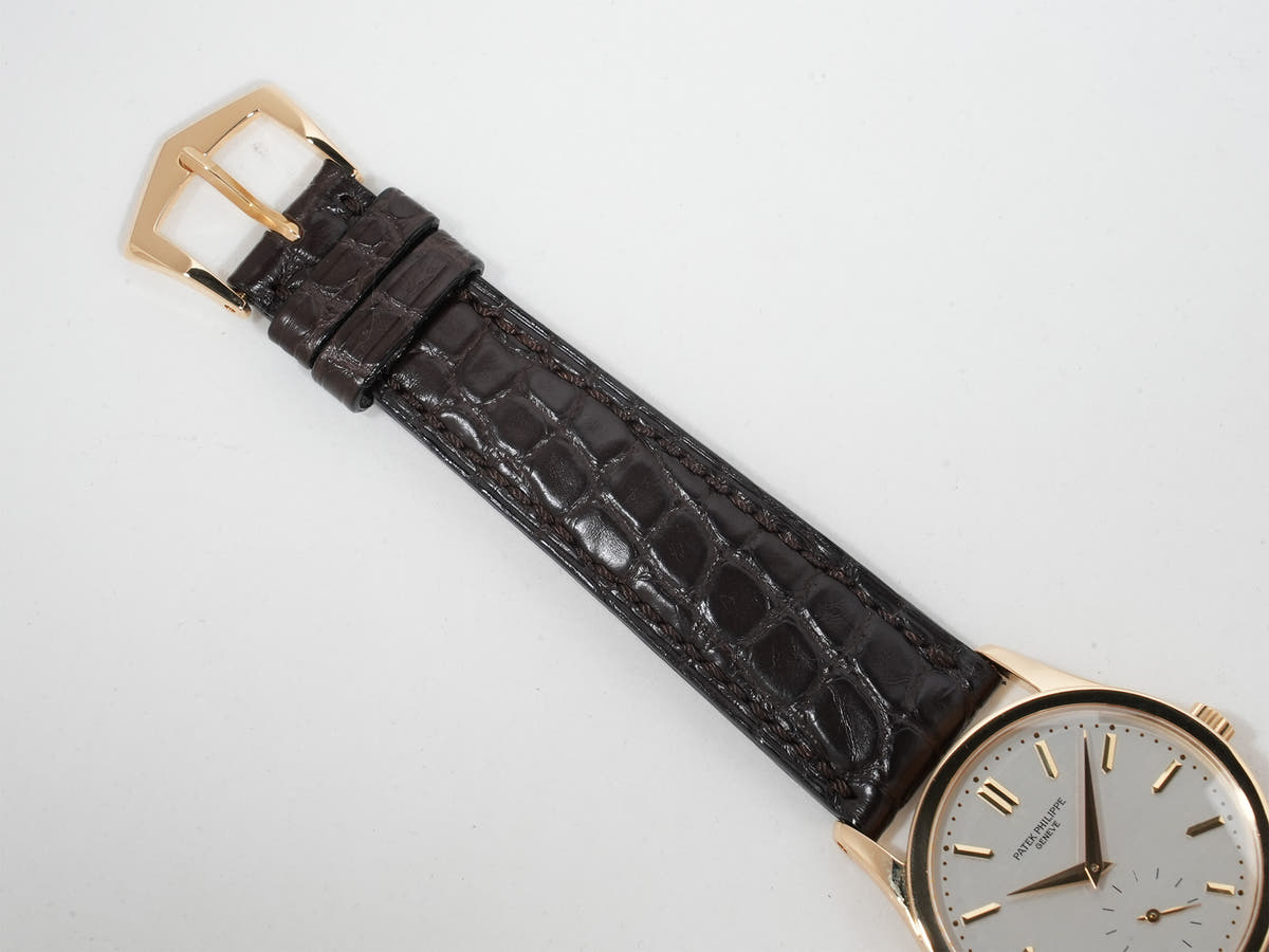 パテックフィリップ カラトラバ Ref.3796J-001 18KYG シルバー文字盤 美中古 hiew5hxc