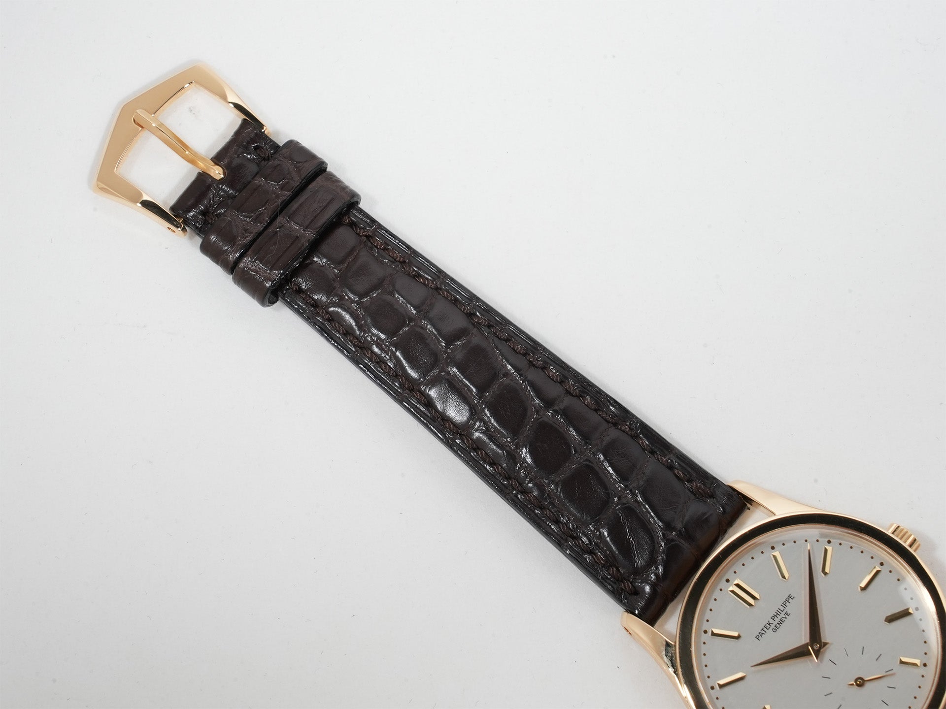 パテックフィリップ カラトラバ Ref.3796J-001 18KYG シルバー文字盤 美中古 hiew5hxc