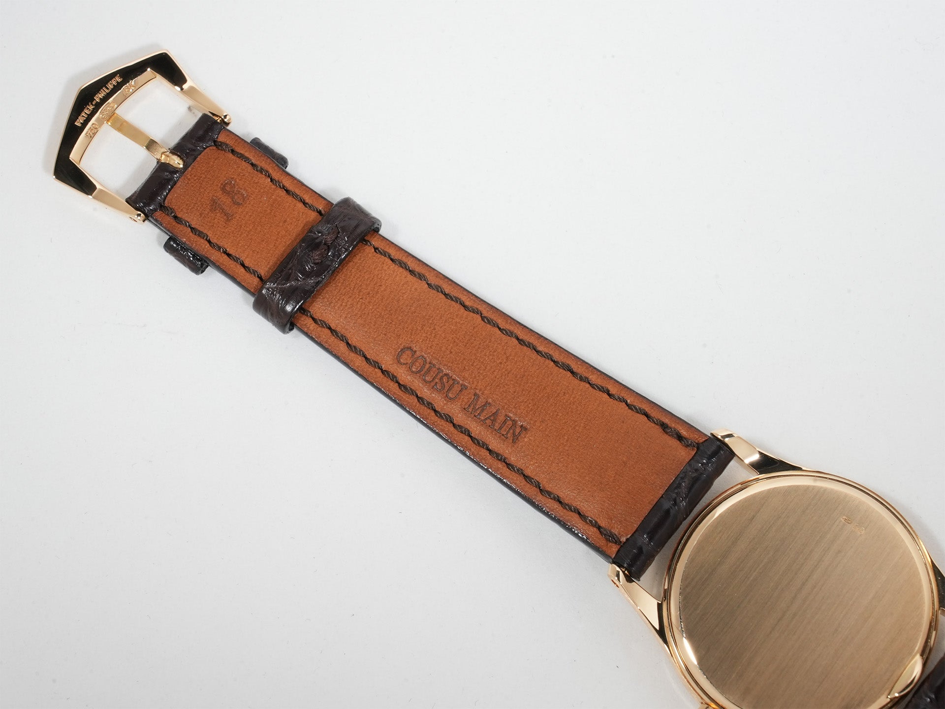 パテックフィリップ カラトラバ Ref.3796J-001 18KYG シルバー文字盤 美中古 hiew5hxc