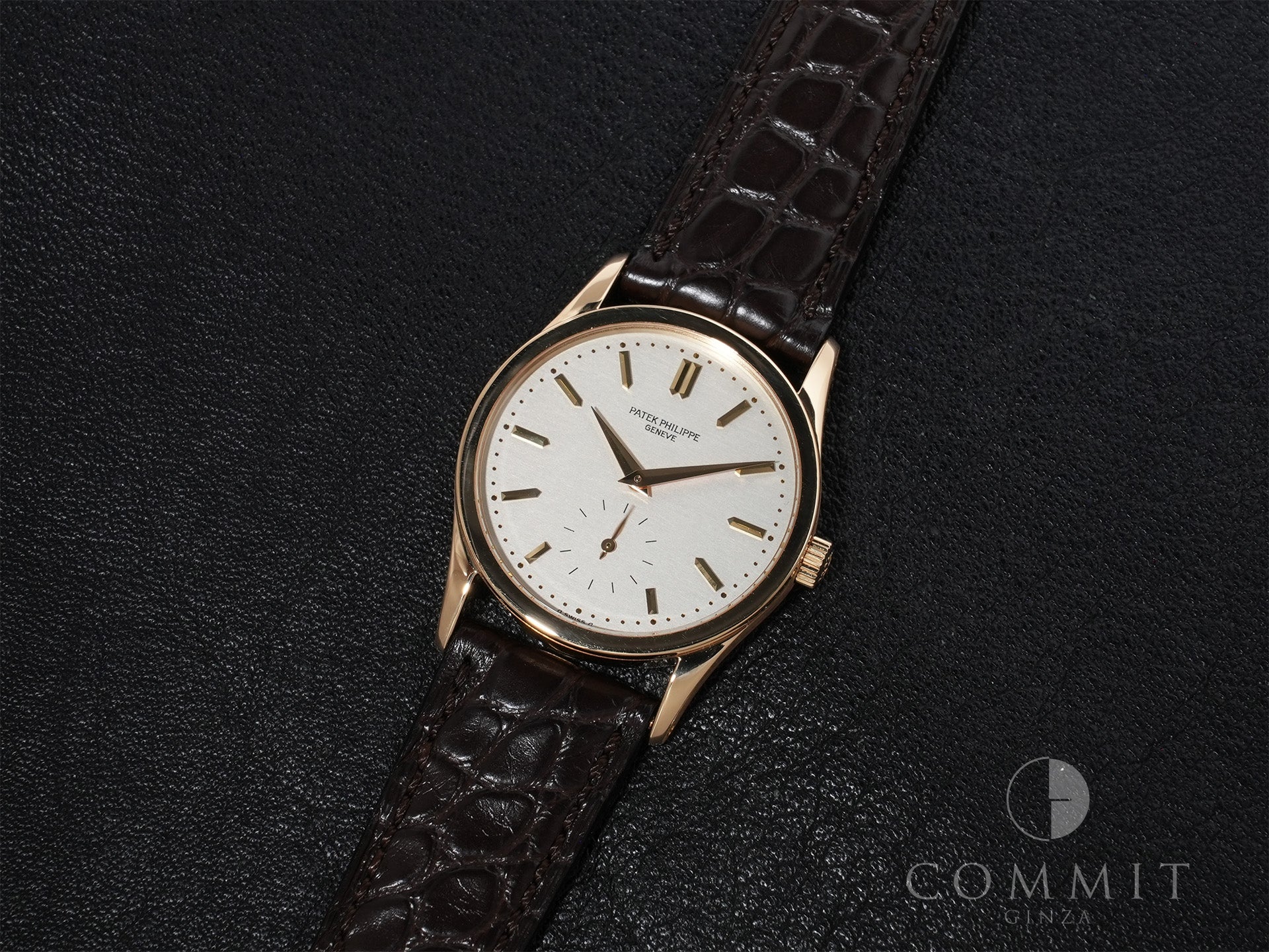 パテックフィリップ カラトラバ Ref.3796J-001 18KYG シルバー文字盤 美中古 hiew5hxc