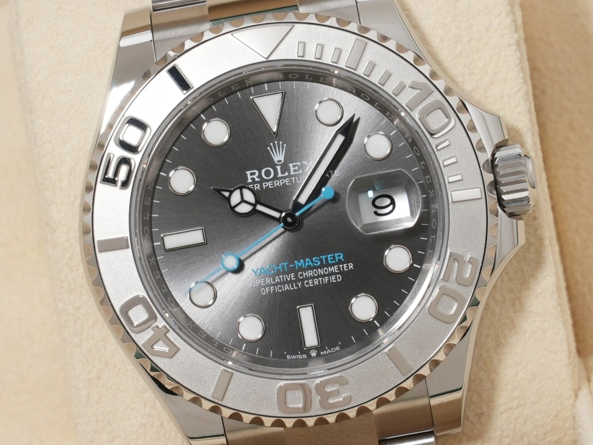 ロレックス ヨットマスター40 Ref.126622 SS/PT スレート文字盤 美品 rmat5urb