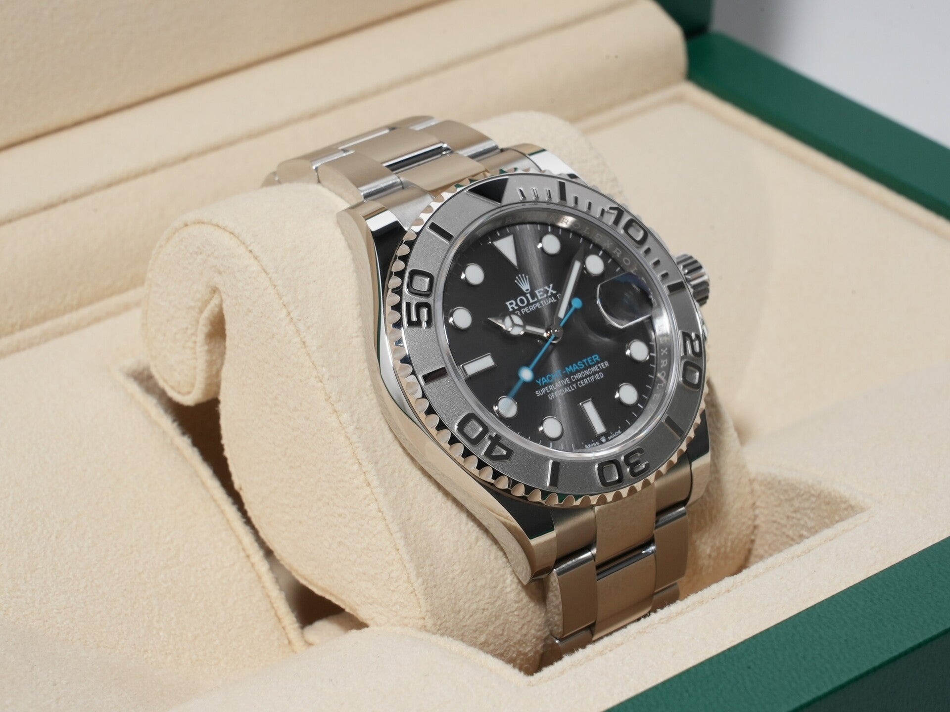 ロレックス ヨットマスター40 Ref.126622 SS/PT スレート文字盤 美品 rmat5urb