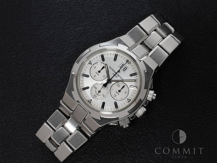 Vacheron Constantin Overseas Chronograph Ref.49140/423A-8790 SS Silver Dial Used dgxfdjkw