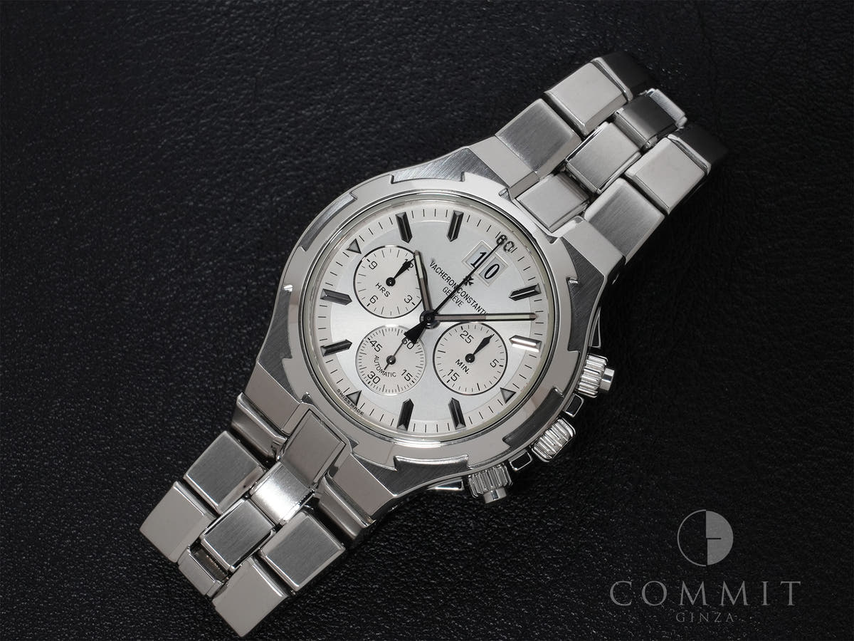 Vacheron Constantin Overseas Chronograph Ref.49140/423A-8790 SS Silver Dial Used dgxfdjkw
