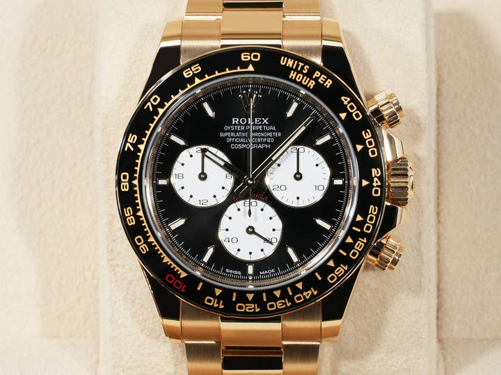 ロレックス デイトナ Ref.126528LN イエローゴールド ブライトブラック文字盤