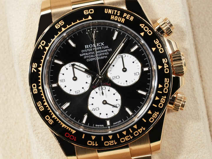 ロレックス デイトナ Ref.126528LN イエローゴールド ブライトブラック文字盤