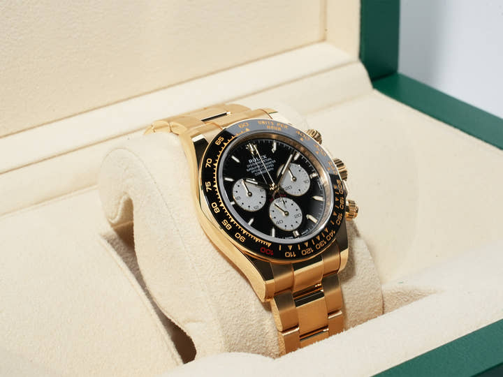 ロレックス デイトナ Ref.126528LN イエローゴールド ブライトブラック文字盤
