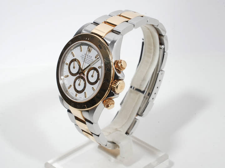 Rolex Daytona El Primero Ref. 16523 Stainless Steel/Yellow Gold White Dial