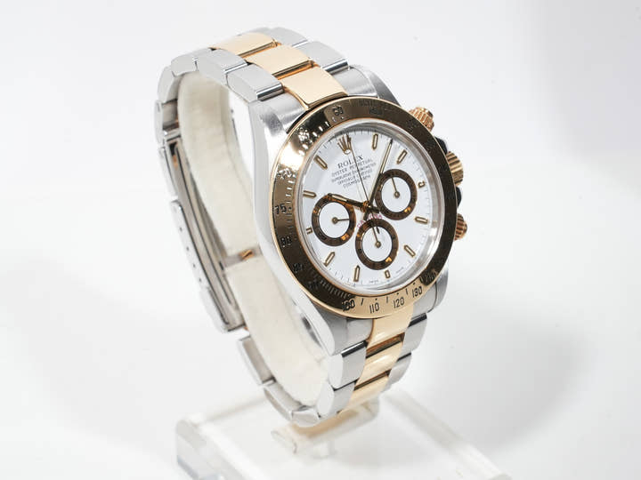 Rolex Daytona El Primero Ref. 16523 Stainless Steel/Yellow Gold White Dial