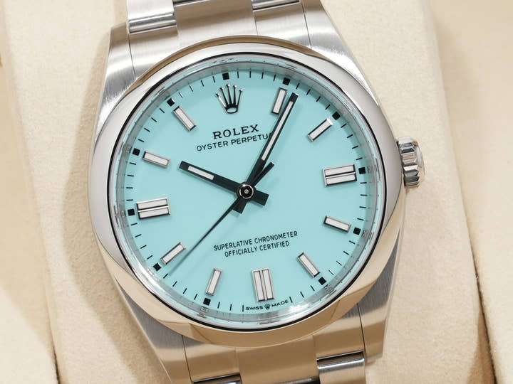 ロレックス オイスターパーペチュアル36 Ref.126000 ステンレススチール ターコイズ文字盤