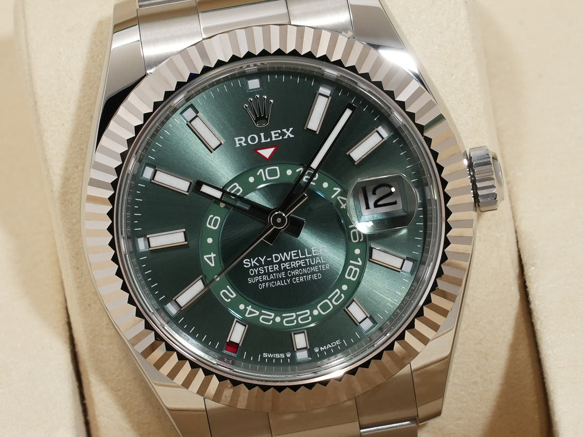 ロレックス スカイドゥエラー Ref.336934 SS/WG ミントグリーン文字盤 オイスターブレスレット 未使用 3c4t98iu