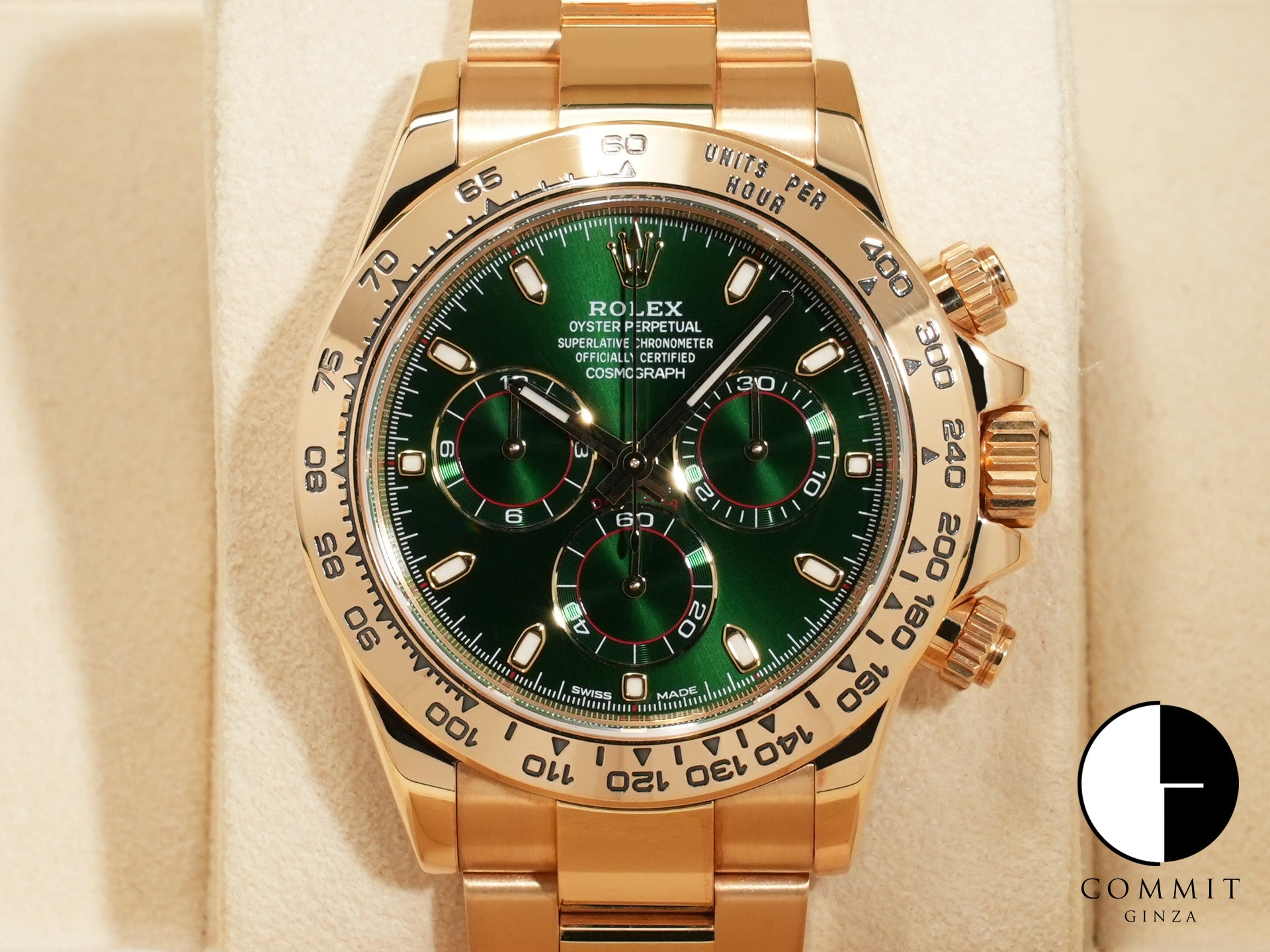 ロレックス デイトナ Ref.116508 18KYG グリーン文字盤 中古 26nkeud3