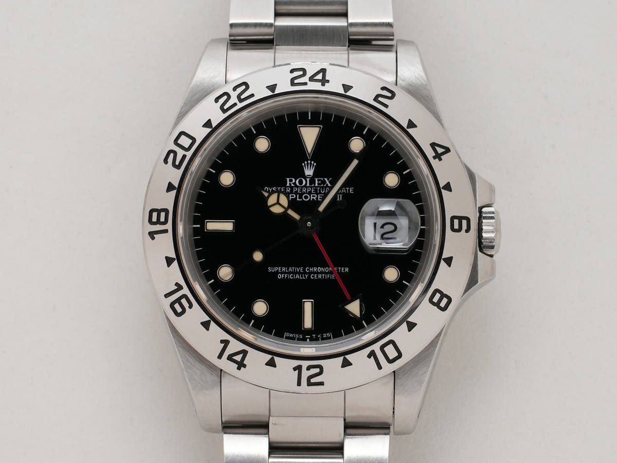 ロレックス エクスプローラーII Ref.16570 SS ブラック文字盤 中古 599d6ay8
