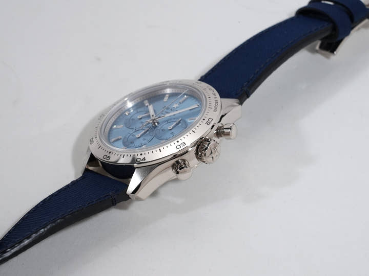 ゼニス クロノマスター スポーツ ヨシダ スペシャル エディション Ref.65.3103.3600/53.C920 18KWG アクアブルー文字盤 美中古 d9o8ciwn