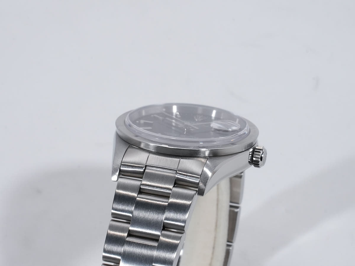 ロレックス オイスターパーペチュアル デイト Ref.15210 SS ブラック文字盤 中古 xkkex4uj