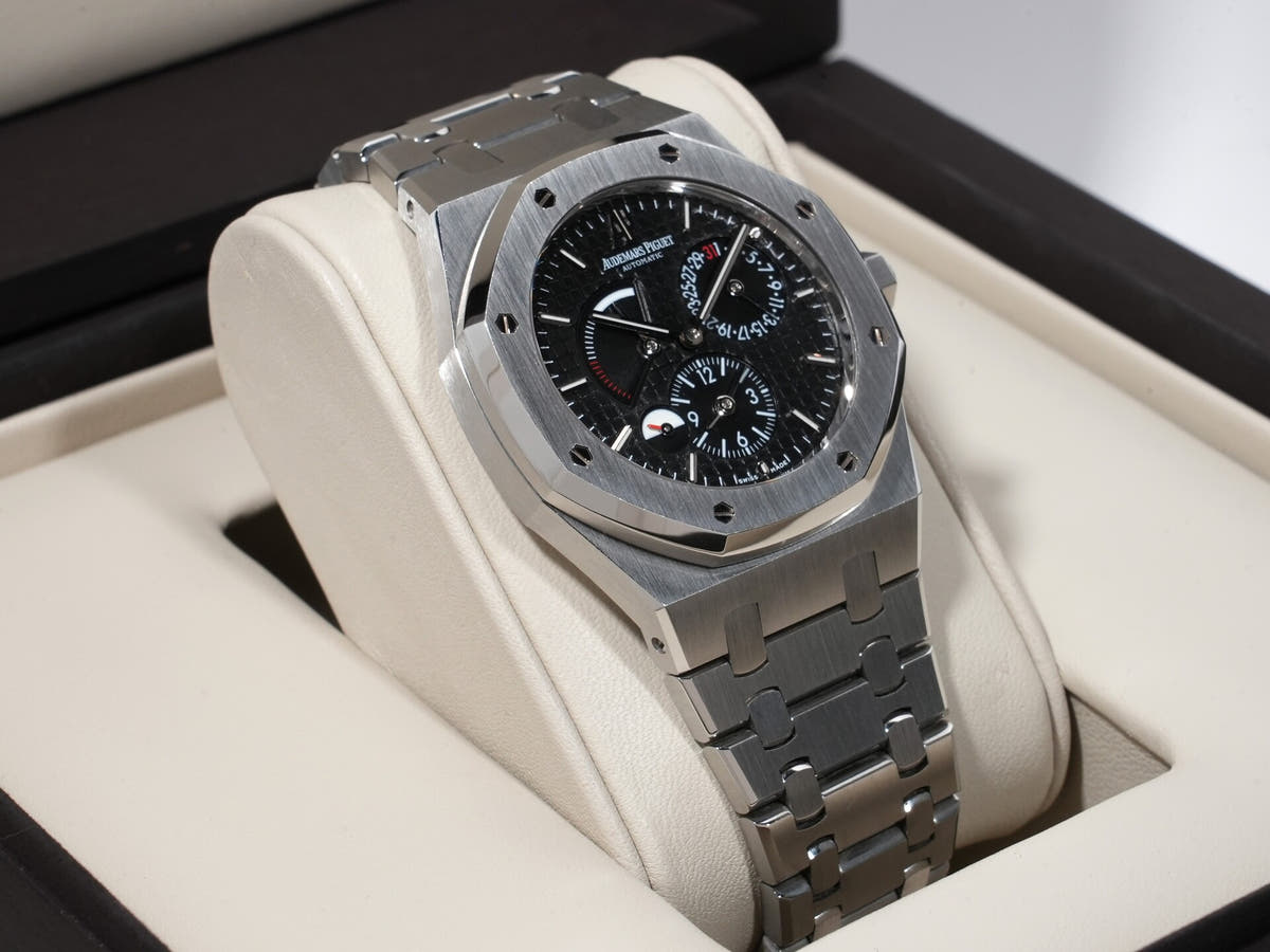 Audemars Piguet Royal Oak Dual Time Ref.26120ST.OO.1220ST.03 SS Black Dial Used c4737jmm