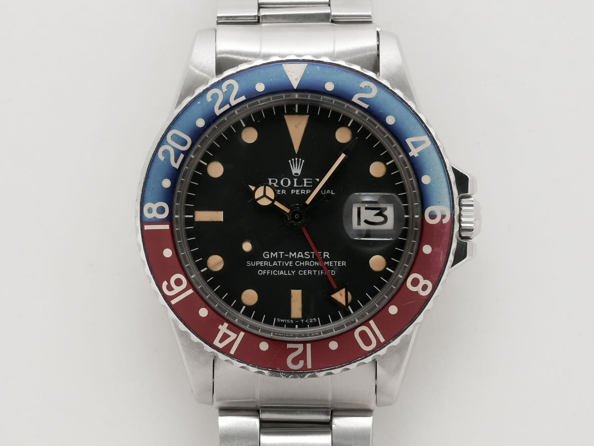 ロレックス GMTマスター Ref.1675 SS ブラック文字盤 中古 8dx3wv7r