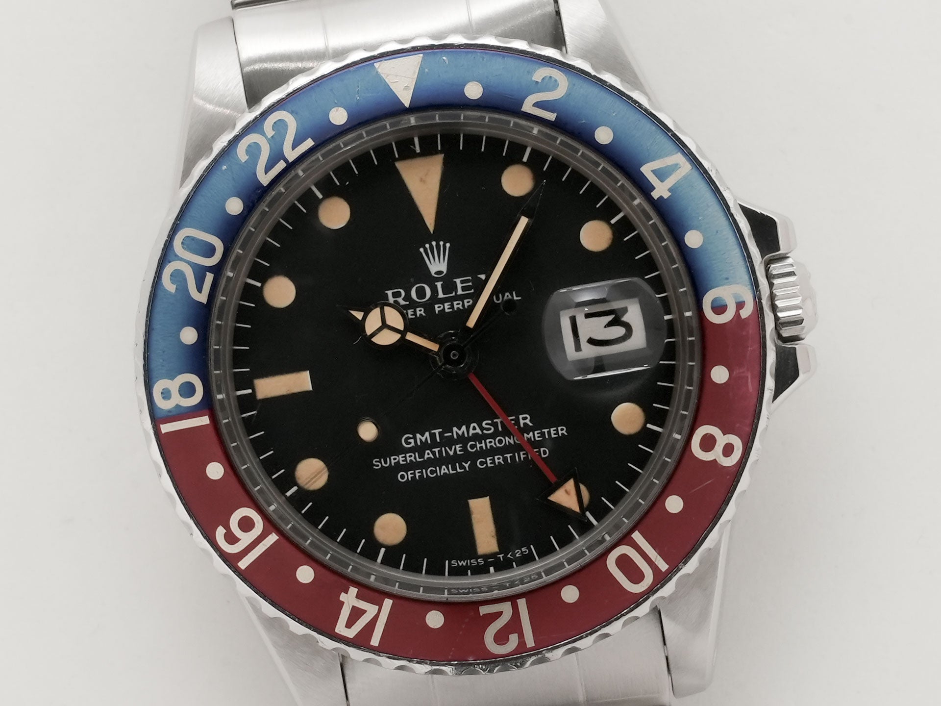 ロレックス GMTマスター Ref.1675 SS ブラック文字盤 中古 8dx3wv7r